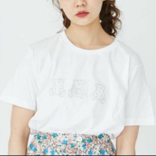 メリージェニー(merry jenny)のメリージェニー 並んだteddy Tシャツ(Tシャツ(半袖/袖なし))