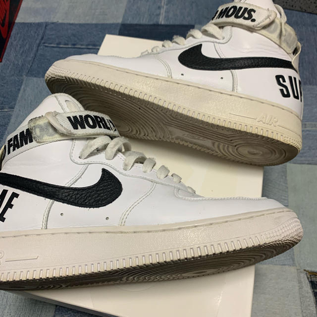 supreme nike air force 1 us8 26 ナイキ