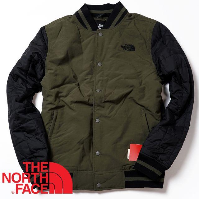 THE NORTH FACE(ザノースフェイス)のノースフェイス スタジアムジャケット グリーン L 海外限定 スタジャン メンズのジャケット/アウター(スタジャン)の商品写真