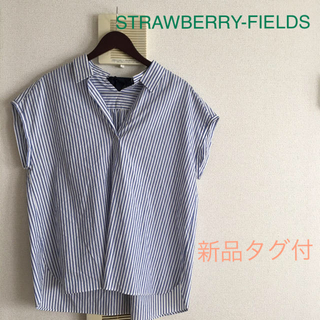 ストロベリーフィールズ(STRAWBERRY-FIELDS)のストロベリーフィールズ バックリボンブラウス(シャツ/ブラウス(半袖/袖なし))