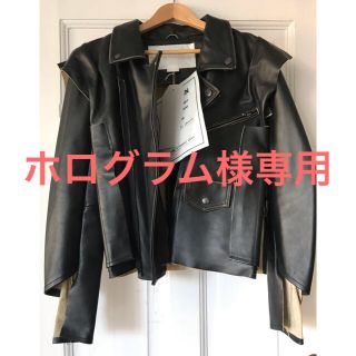 マルタンマルジェラ(Maison Martin Margiela)のホログラム様専用 希少サイズ42 マルジェラ x H&M レザージャケット(レザージャケット)