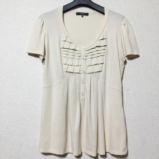 マックスマーラ(Max Mara)のマックスマーラ  素敵なフリルデザインカットソー(カットソー(半袖/袖なし))