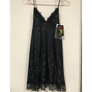 ヒステリックグラマー(HYSTERIC GLAMOUR)の新品未使用☆Hysterics Glamour ワンピース キャミソール スカル(ひざ丈ワンピース)