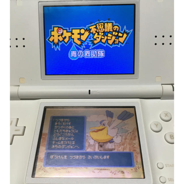 ニンテンドーDS(ニンテンドーDS)のポケモン不思議のダンジョン赤の救助隊・青の救助隊・時の探検隊の3本セット エンタメ/ホビーのゲームソフト/ゲーム機本体(携帯用ゲームソフト)の商品写真