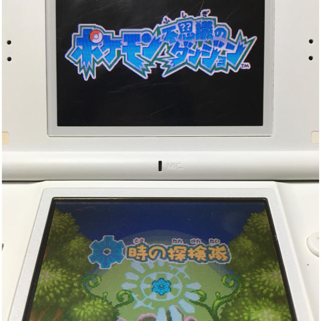 ニンテンドーDS(ニンテンドーDS)のポケモン不思議のダンジョン赤の救助隊・青の救助隊・時の探検隊の3本セット エンタメ/ホビーのゲームソフト/ゲーム機本体(携帯用ゲームソフト)の商品写真