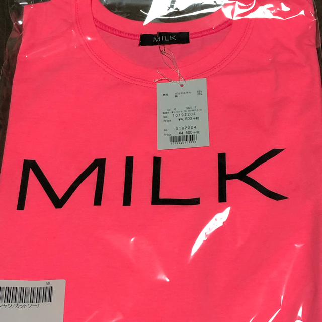 MILK 2019年 春夏新作 新品タグ付き ロゴTシャツ