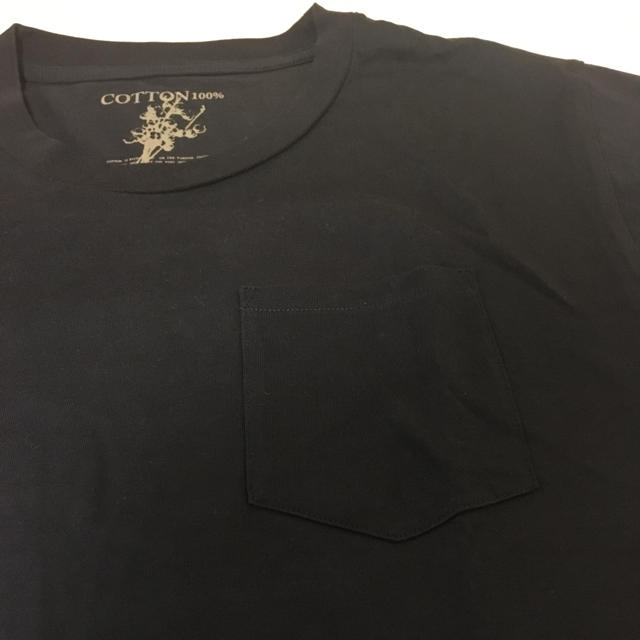Tシャツ ネイビー 綿100 レディースのトップス(Tシャツ(半袖/袖なし))の商品写真