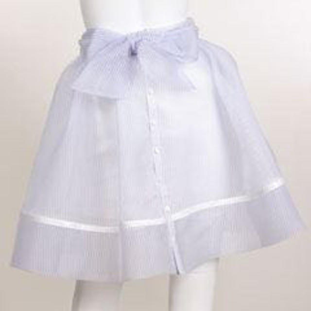 SNIDEL(スナイデル)のオーガンジーバックリボンフレアスカート レディースのスカート(ミニスカート)の商品写真
