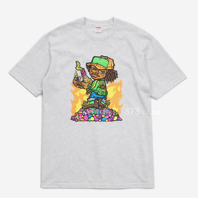 19ss Supreme Molotov Kid Tee XL Ash GreyTシャツ/カットソー(半袖/袖なし)