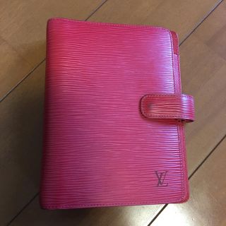 ルイヴィトン(LOUIS VUITTON)の訳あり ルイ ヴィトン 手帳カバー アジェンダ MM エピ レッド(手帳)