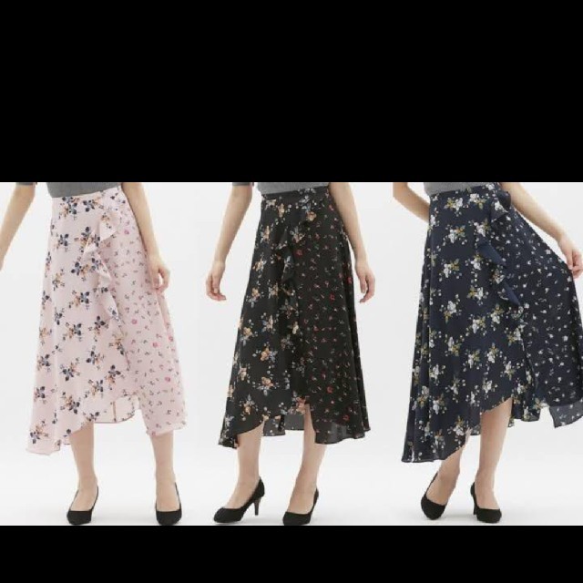 GU(ジーユー)の☆GU☆花柄ロングスカート サイズM レディースのスカート(ロングスカート)の商品写真