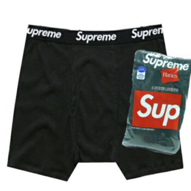 Supreme(シュプリーム)のsupreme ボクサーパンツ 黒 (S) 1枚 メンズのアンダーウェア(ボクサーパンツ)の商品写真