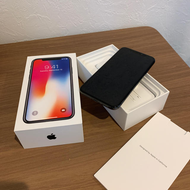 simフリー iPhone x 64GB スペースグレイ