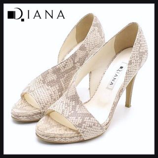 ダイアナ(DIANA)の【美品】●DIANA● ヒールサンダル パンプス（パイソン）22cm(ハイヒール/パンプス)