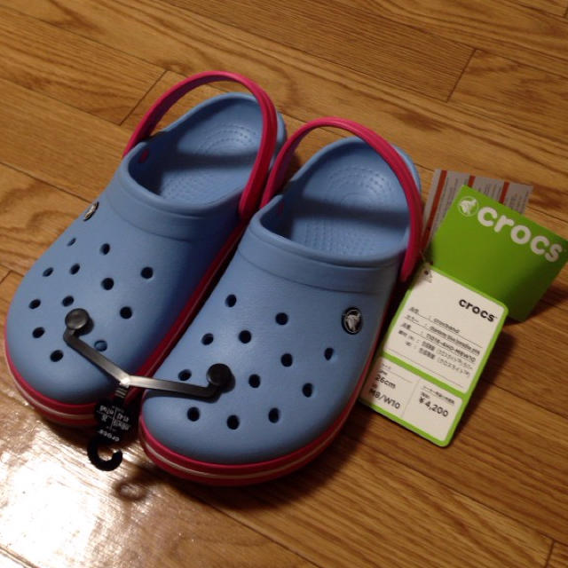 crocs(クロックス)のクロックス 26cm ブルー 新品タグ付き メンズの靴/シューズ(サンダル)の商品写真