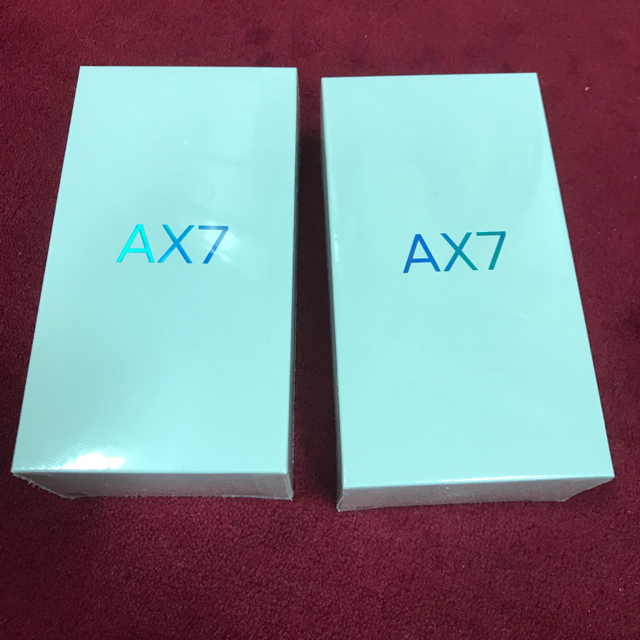 oppo AX7 SIMフリー 新品未開封 2つ 送料無料 スマホ モバイル