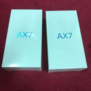 oppo AX7 SIMフリー 新品未開封 2つ 送料無料 スマホ 楽天モバイル(スマートフォン本体)