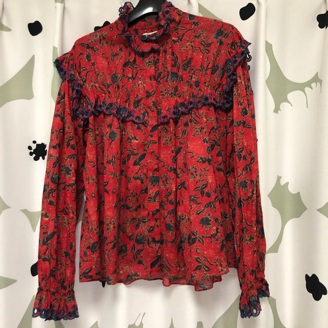 Isabel Marant(イザベルマラン)のISABEL MARANT ETOILE フリルブラウス レディースのトップス(シャツ/ブラウス(長袖/七分))の商品写真