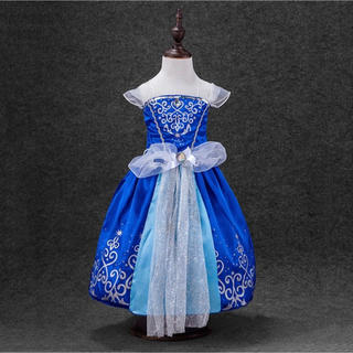 新品 シンデレラ ドレス 100 110 120 ブルー(ドレス/フォーマル)