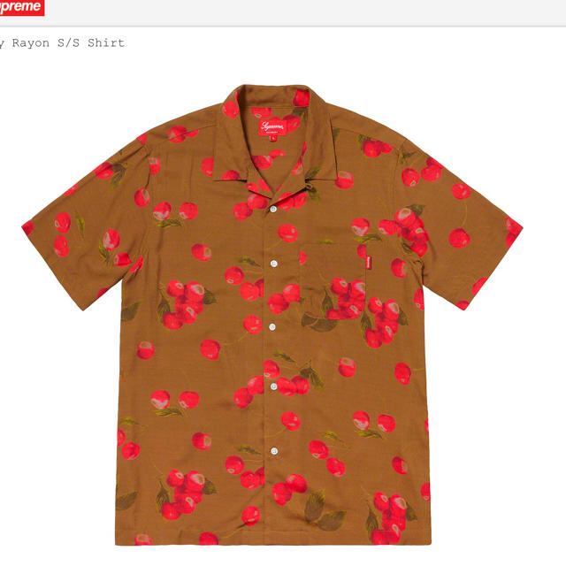 トップスSupreme Cherry Rayon S/S Shirt