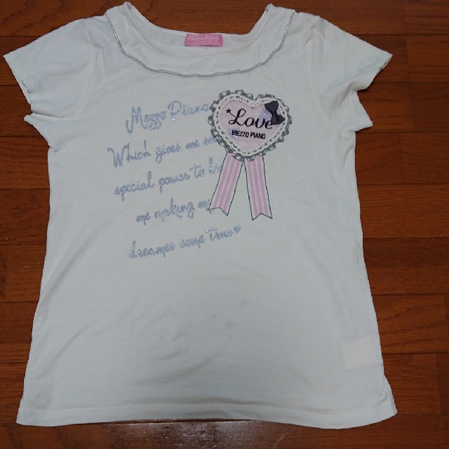 mezzo piano junior(メゾピアノジュニア)のmezzo piano Tシャツ Ｌ キッズ/ベビー/マタニティのキッズ服女の子用(90cm~)(Tシャツ/カットソー)の商品写真