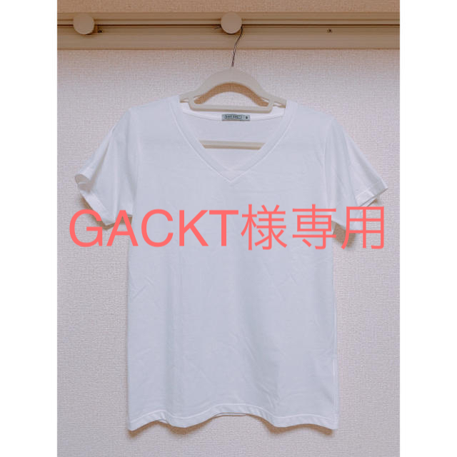 niko and...(ニコアンド)のVネック 白 Tシャツ レディースのトップス(Tシャツ(半袖/袖なし))の商品写真