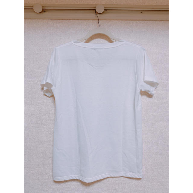 niko and...(ニコアンド)のVネック 白 Tシャツ レディースのトップス(Tシャツ(半袖/袖なし))の商品写真
