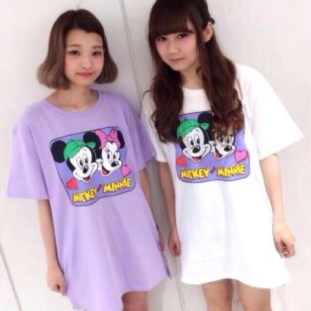 merry jenny(メリージェニー)のmerryjenny★新品★ミッキー★ミニー★Tシャツ ★トップス★コラボ★ レディースのトップス(Tシャツ(半袖/袖なし))の商品写真