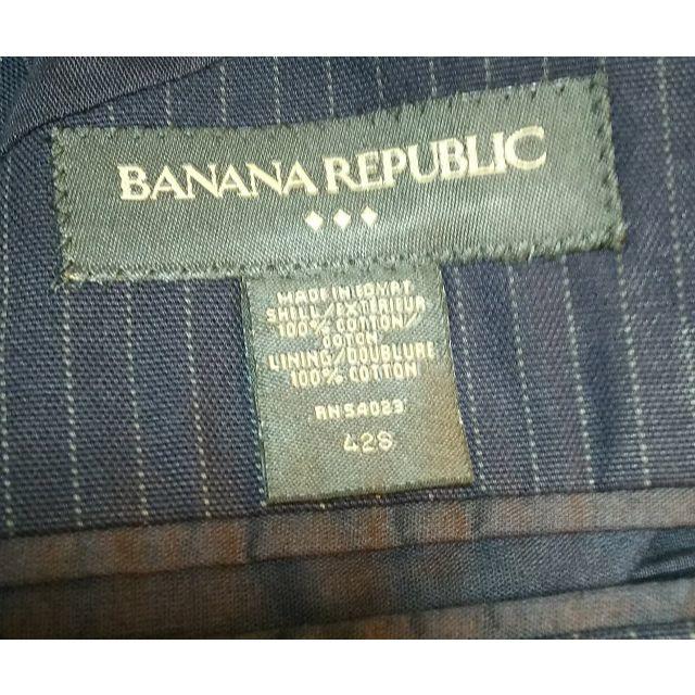 Banana Republic(バナナリパブリック)のバナリパ Banana Republic 2B ジャケット 42S 紺 アンコン メンズのジャケット/アウター(テーラードジャケット)の商品写真