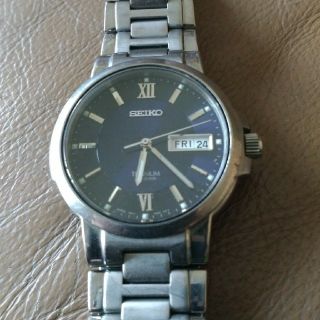 セイコー(SEIKO)のゴンピン様専用　SEIKO腕時計 7N43-7B80チタン製 ネイビー

(腕時計(アナログ))