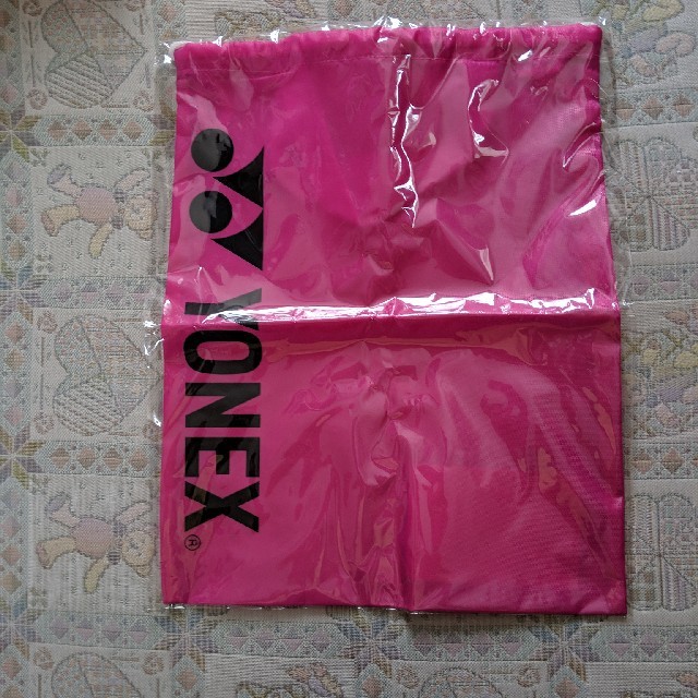 YONEX(ヨネックス)のYONEX　シューズ入れ　ピンク　シューズケース　巾着袋 スポーツ/アウトドアのテニス(シューズ)の商品写真