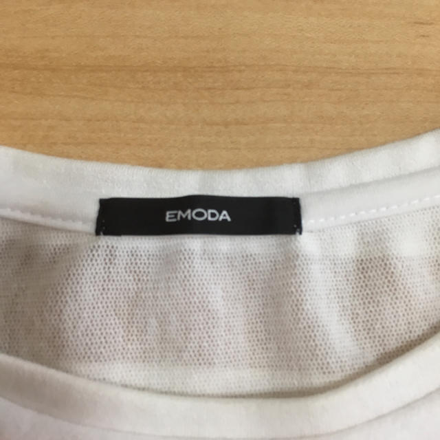 EMODA(エモダ)のEMODA ボーダー Tシャツ エモダ レディースのトップス(Tシャツ(半袖/袖なし))の商品写真