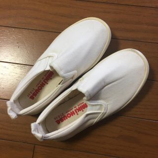 ミキハウス(mikihouse)の専用　値下げ　一回のみ ミキハウス スリッポン 21.5cm 日本製 上履き(スクールシューズ/上履き)