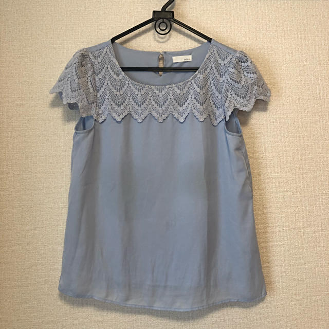 INDEX(インデックス)の水色ブラウス レディースのトップス(シャツ/ブラウス(半袖/袖なし))の商品写真