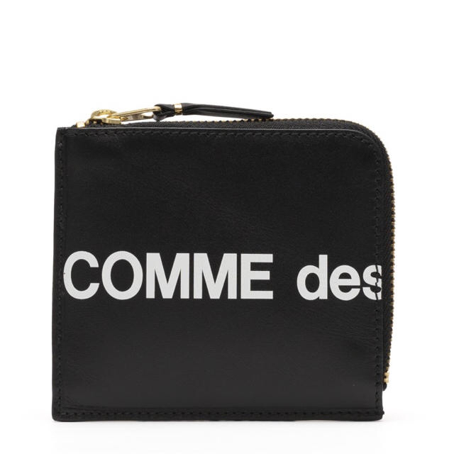 新品 COMME des GARÇONS Huge Logo Wallet 黒