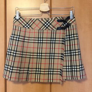 バーバリーブルーレーベル(BURBERRY BLUE LABEL)のBurberry Blue Label プリーツ巻きスカート(ミニスカート)