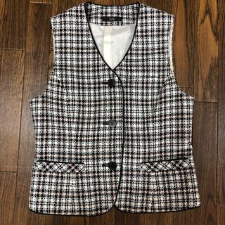 〈美品〉事務服  9号 Mサイズ  ベスト (セット/コーデ)