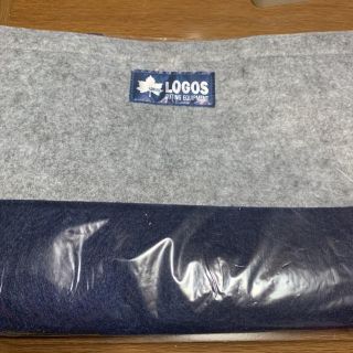 ロゴス(LOGOS)のlogos ロゴス フェルトバッグ グレー系 ネイビー系 (エコバッグ)