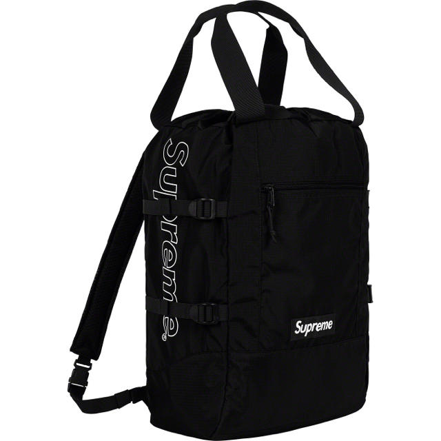 Supreme(シュプリーム)のSupreme Tote Backpack 黒 新品 メンズのバッグ(バッグパック/リュック)の商品写真