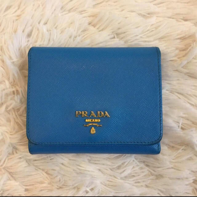 PRADA(プラダ)のPRADA プラダ 財布 サフィアーノ ブルー レディースのファッション小物(財布)の商品写真