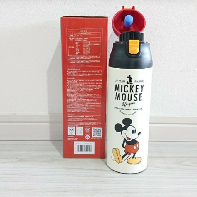 ミッキーマウス(ミッキーマウス)のミッキー 新品 超軽量 ステンレスマグボトル すいとう 500ml キッズ/ベビー/マタニティの授乳/お食事用品(水筒)の商品写真