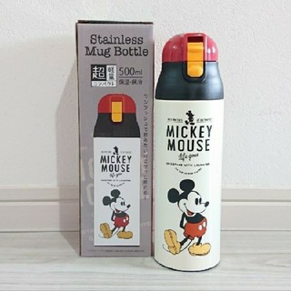 ミッキーマウス(ミッキーマウス)のミッキー 新品 超軽量 ステンレスマグボトル すいとう 500ml(水筒)