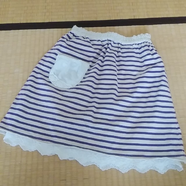 女の子 130 スカート（リバーシブル） キッズ/ベビー/マタニティのキッズ服女の子用(90cm~)(スカート)の商品写真