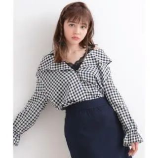 マジェスティックレゴン(MAJESTIC LEGON)のMAJESTIC LEGON チェック柄シャツ 新品未使用タグ付き(シャツ/ブラウス(長袖/七分))