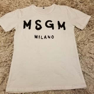 エムエスジイエム(MSGM)のMSGMロゴ　Tシャツ　白(Tシャツ(半袖/袖なし))