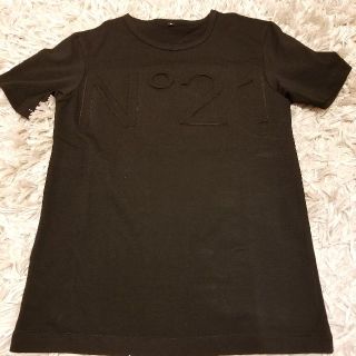 ヌメロヴェントゥーノ(N°21)のNo21　黒　Tシャツ(Tシャツ(半袖/袖なし))