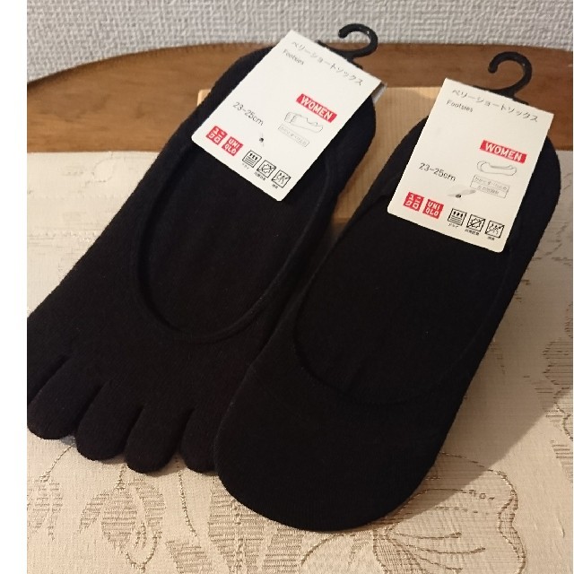 UNIQLO(ユニクロ)のご専用…靴下 ２種のうち、５本指のみ レディースのレッグウェア(ソックス)の商品写真