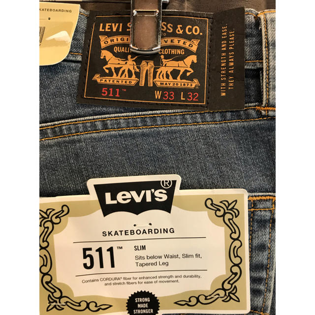 【大人気】Levi's リーバイススケートボーディング ストレートデニム