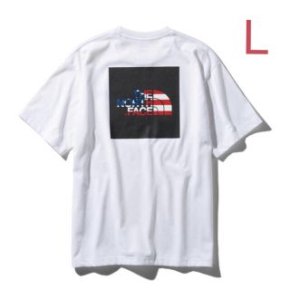 ザノースフェイス(THE NORTH FACE)のS/S National Flag Square Logo Tee Lサイズ(Tシャツ/カットソー(半袖/袖なし))