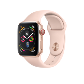 アップル(Apple)の美品Apple Watch Series 4 GPS+Cellular 40mm(腕時計)